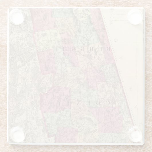 Berkshire County Glazen Onderzetter (Achterkant)