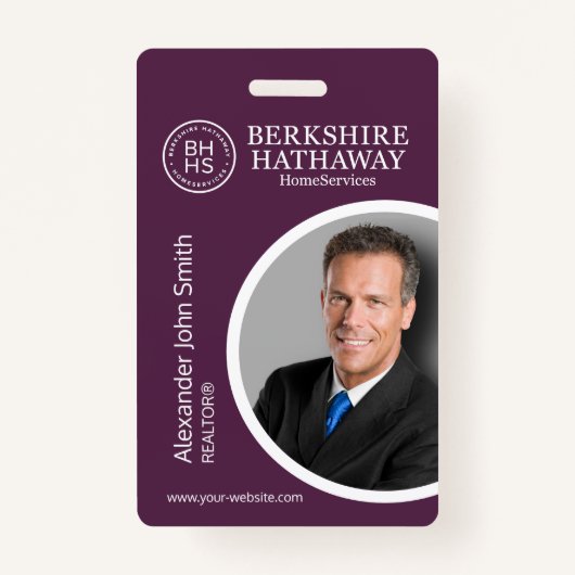 Berkshire Hathaway ID Kaart Badge (Voorkant)