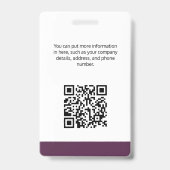 Berkshire Hathaway ID Kaart Badge (Achterkant)