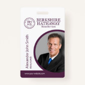 Berkshire Hathaway ID Kaart Badge (Voorkant)