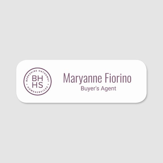 Berkshire Hathaway Name Tag (Voorkant)