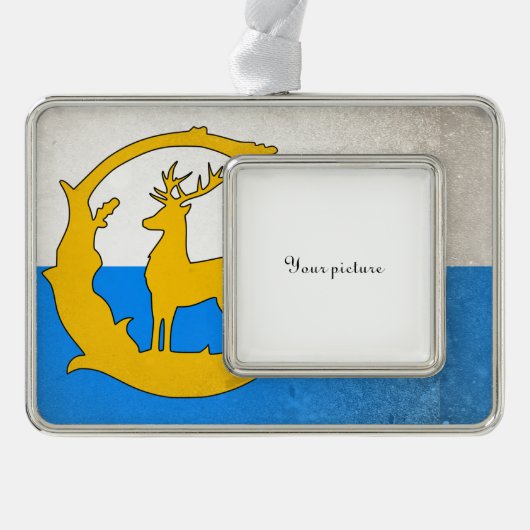 Berkshire Verzilverd Omlijst Ornament (Voorkant)