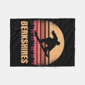 Berkshires Machusetts Snowboarding Outdoor Ma 80s Fleece Deken (Voorkant (Horizontaal))
