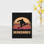 Berkshires Machusetts Snowboarding Outdoor Ma 80s Kaart (Gele Bloem)