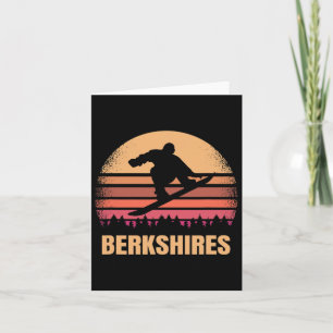 Berkshires Machusetts Snowboarding Outdoor Ma 80s Kaart