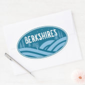Berkshires Massachusetts Buiten Ovale Sticker (Envelop)