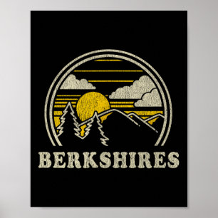 Berkshires Massachusetts Ma T-Shirt Vintage Wandel Poster