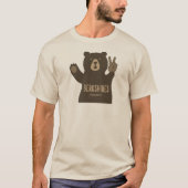 Berkshires Massachusetts Peace Bear T-shirt (Voorkant)