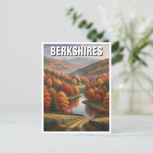 Berkshires Massachusetts Reizen Briefkaart (Staand voorkant)