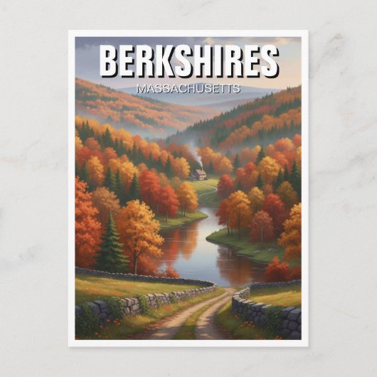 Berkshires Massachusetts Reizen Briefkaart (Voorkant)