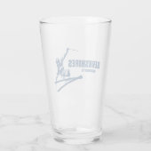 Berkshires Massachusetts Skier Glas (Achterkant)