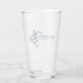 Berkshires Massachusetts Snowboarder Glas (Achterkant)