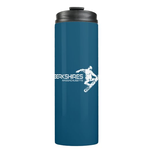 Berkshires Massachusetts Snowboarder Thermosbeker (Voorkant)