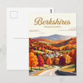 Berkshires, Massachusetts VS Briefkaart (Voorkant / Achterkant)