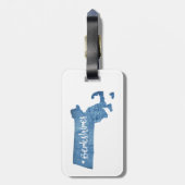 Berkshires Massachusetts Wood Grain Bagagelabel (Achterkant verticaal)