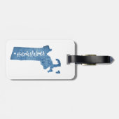 Berkshires Massachusetts Wood Grain Bagagelabel (Achterkant horizontaal)