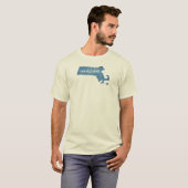 Berkshires Massachusetts Wood Grain T-shirt (Voorkant volledig)