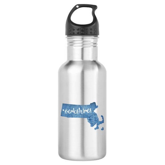 Berkshires Massachusetts Wood Grain Waterfles (Voorkant)