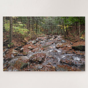 Berkshires Mountain Stream Landscape Schilderachti Legpuzzel