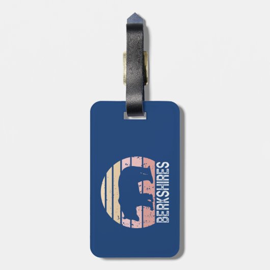 Berkshires Retro Beer Bagagelabel (Achterkant verticaal)