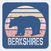 Berkshires Retro Beer Vierkante Sticker (Voorkant)