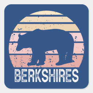 Berkshires Retro Beer Vierkante Sticker