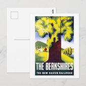  Berkshires Travel Poster Briefkaart (Voorkant / Achterkant)