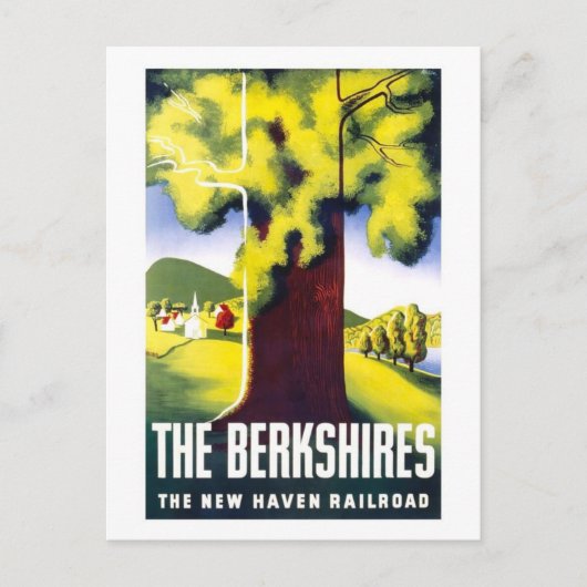 Berkshires Travel Poster Briefkaart (Voorkant)