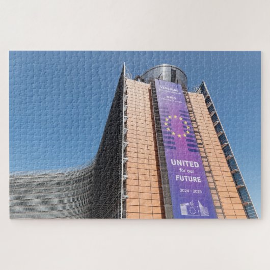 Berlaymont-gebouw EU Brussel Legpuzzel (Horizontaal)