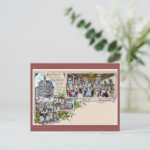  Berlijn 1890 Beer Palace Litho Briefkaart (Staand voorkant)