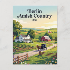 Berlijn Amish Country Ohio Briefkaart
