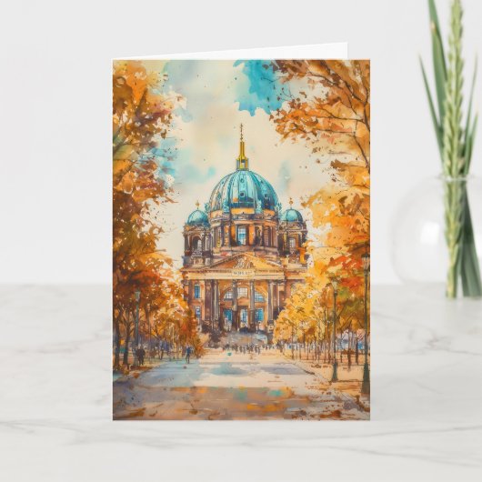 Berlijn Aquarel 2 Kaart (Voorkant)