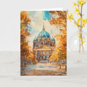 Berlijn Aquarel 2 Kaart (Gele Bloem)