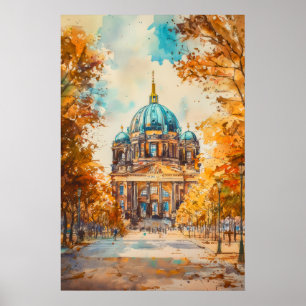 Berlijn Aquarel 2 Poster