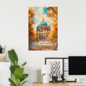 Berlijn Aquarel 2 Poster (Thuiskantoor)