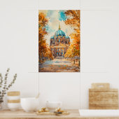 Berlijn Aquarel 2 Poster (Keuken)