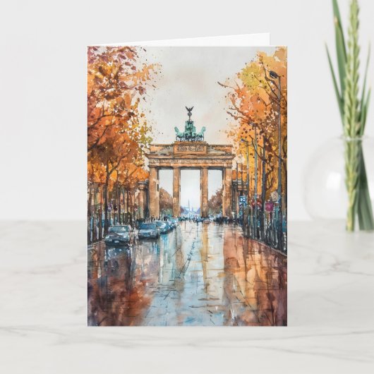 Berlijn Aquarel 3 Kaart (Voorkant)