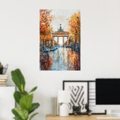 Berlijn Aquarel 3 Poster (Thuiskantoor)
