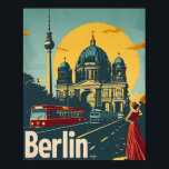 Berlijn Art Deco Poster<br><div class="desc">"Breng jezelf naar de gouden periode van Berlijnse Art Deco glamour met onze kunst aan de muur. Dit prachtige stuk geeft de essentie van de brullende jaren twintig weer, met iconische bezienswaardigheden versierd met ingewikkelde Art Deco-details. De combinatie van gedurfde lijnen en geometrische patronen is een eerbetoon aan de rijke...</div>