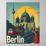 Berlijn Art Deco Poster<br><div class="desc">"Breng jezelf naar de gouden periode van Berlijnse Art Deco glamour met onze kunst aan de muur. Dit prachtige stuk geeft de essentie van de brullende jaren twintig weer, met iconische bezienswaardigheden versierd met ingewikkelde Art Deco-details. De combinatie van gedurfde lijnen en geometrische patronen is een eerbetoon aan de rijke...</div>