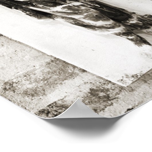 Berlijn beeld | Zwart-wit Poster (Hoek)