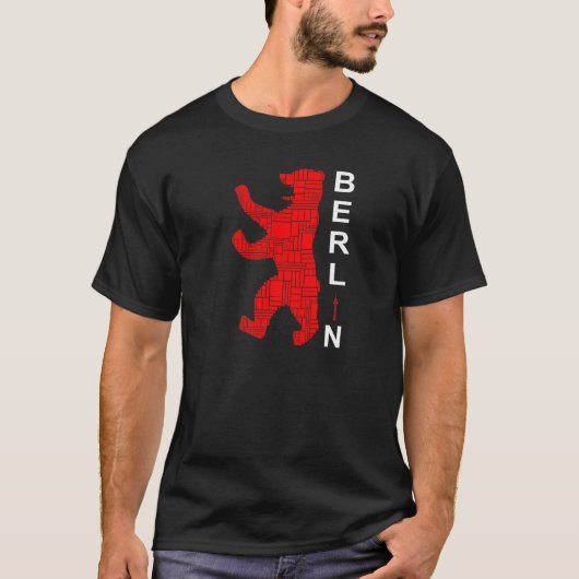 Berlijn Beer I Love Berlin 2 T-shirt (Voorkant)