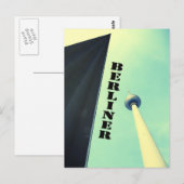 Berlijn - Berliner TV Tower Briefkaart (Voorkant / Achterkant)