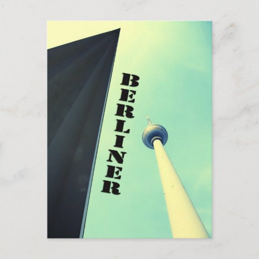 Berlijn - Berliner TV Tower Briefkaart (Voorkant)