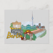 Berlijn, beroemde stad Duitsland Briefkaart (Voorkant)