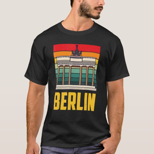 Berlijn Bezienswaardigheden Brandenburger Tor Pari T-shirt (Voorkant)