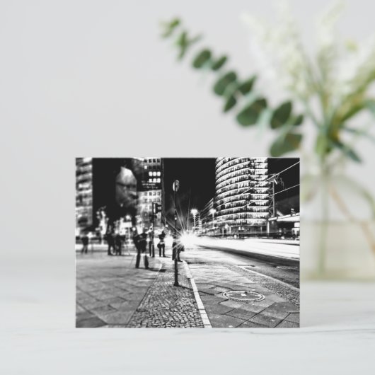 Berlijn bij nacht briefkaart (Staand voorkant)