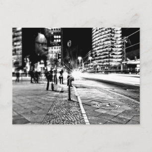 Berlijn bij nacht briefkaart