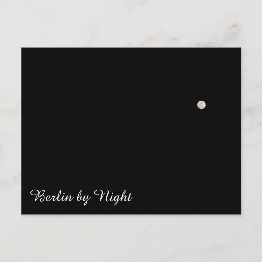 Berlijn bij nacht briefkaart (Voorkant)