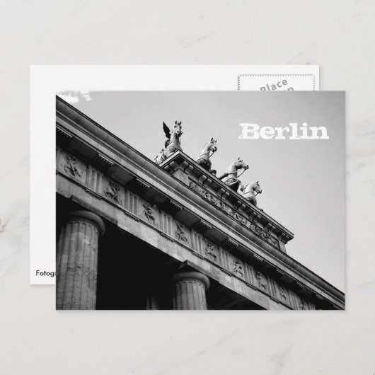 Berlijn - Brandenburger Tor Briefkaart (Voorkant / Achterkant)